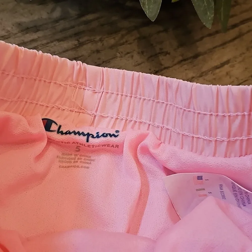 Champion Light Pink Sports Shorts Size 5